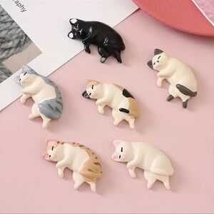 Kitten magnets Cat decor 6 pieces NEW